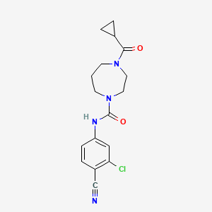 N-(3-chloro-4-cyanophenyl)-4-(cyclopropanecarbonyl)-1,4-diazepane-1-carboxamide