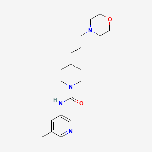 N-(5-methylpyridin-3-yl)-4-(3-morpholin-4-ylpropyl)piperidine-1-carboxamide