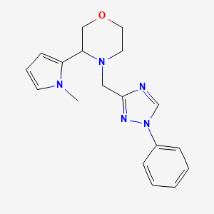 3-(1-Methylpyrrol-2-yl)-4-[(1-phenyl-1,2,4-triazol-3-yl)methyl]morpholine