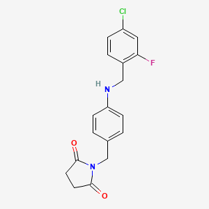 1-[[4-[(4-Chloro-2-fluorophenyl)methylamino]phenyl]methyl]pyrrolidine-2,5-dione