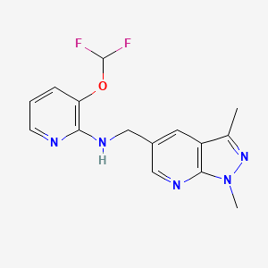 3-(difluoromethoxy)-N-[(1,3-dimethylpyrazolo[3,4-b]pyridin-5-yl)methyl]pyridin-2-amine