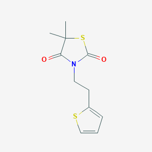 5,5-Dimethyl-3-(2-thiophen-2-ylethyl)-1,3-thiazolidine-2,4-dione