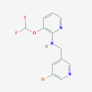 N-[(5-bromopyridin-3-yl)methyl]-3-(difluoromethoxy)pyridin-2-amine