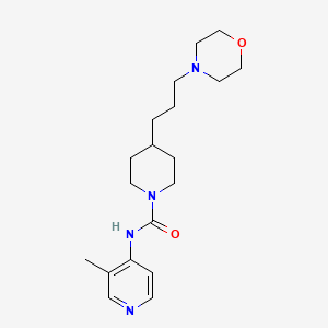 N-(3-methylpyridin-4-yl)-4-(3-morpholin-4-ylpropyl)piperidine-1-carboxamide