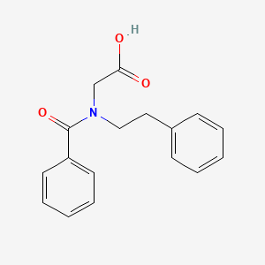 2-[Benzoyl(2-phenylethyl)amino]acetic acid