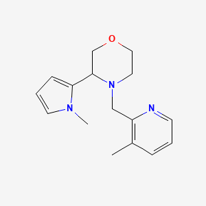 4-[(3-Methylpyridin-2-yl)methyl]-3-(1-methylpyrrol-2-yl)morpholine