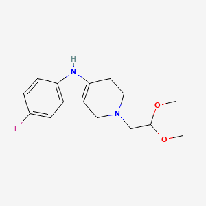 2-(2,2-Dimethoxyethyl)-8-fluoro-1,3,4,5-tetrahydropyrido[4,3-b]indole