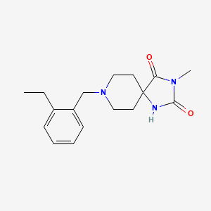 8-[(2-Ethylphenyl)methyl]-3-methyl-1,3,8-triazaspiro[4.5]decane-2,4-dione