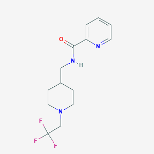 N-[[1-(2,2,2-trifluoroethyl)piperidin-4-yl]methyl]pyridine-2-carboxamide