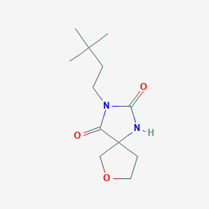 3-(3,3-Dimethylbutyl)-7-oxa-1,3-diazaspiro[4.4]nonane-2,4-dione