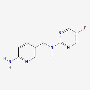 N-[(6-aminopyridin-3-yl)methyl]-5-fluoro-N-methylpyrimidin-2-amine