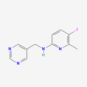 5-iodo-6-methyl-N-(pyrimidin-5-ylmethyl)pyridin-2-amine