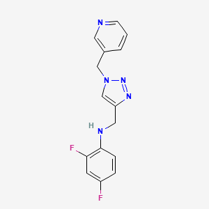 2,4-difluoro-N-[[1-(pyridin-3-ylmethyl)triazol-4-yl]methyl]aniline