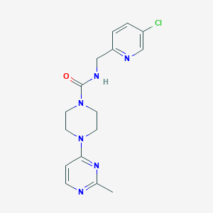 N-[(5-chloropyridin-2-yl)methyl]-4-(2-methylpyrimidin-4-yl)piperazine-1-carboxamide