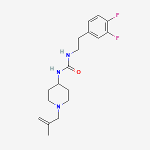 1-[2-(3,4-Difluorophenyl)ethyl]-3-[1-(2-methylprop-2-enyl)piperidin-4-yl]urea