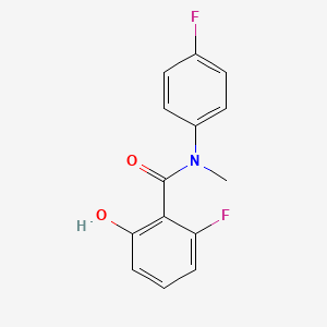 2-fluoro-N-(4-fluorophenyl)-6-hydroxy-N-methylbenzamide