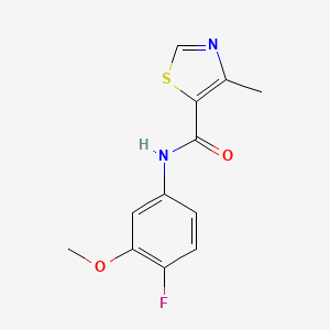 N-(4-fluoro-3-methoxyphenyl)-4-methyl-1,3-thiazole-5-carboxamide