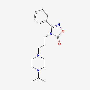 3-Phenyl-4-[3-(4-propan-2-ylpiperazin-1-yl)propyl]-1,2,4-oxadiazol-5-one