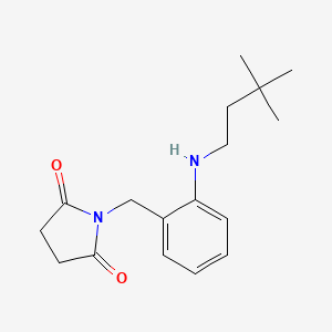 1-[[2-(3,3-Dimethylbutylamino)phenyl]methyl]pyrrolidine-2,5-dione