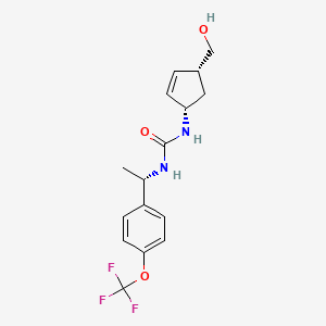 1-[(1S,4R)-4-(hydroxymethyl)cyclopent-2-en-1-yl]-3-[(1S)-1-[4-(trifluoromethoxy)phenyl]ethyl]urea