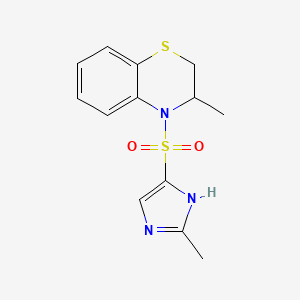 3-methyl-4-[(2-methyl-1H-imidazol-5-yl)sulfonyl]-2,3-dihydro-1,4-benzothiazine