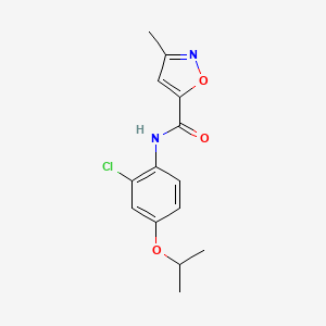 N-(2-chloro-4-propan-2-yloxyphenyl)-3-methyl-1,2-oxazole-5-carboxamide