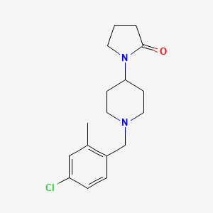 1-[1-[(4-Chloro-2-methylphenyl)methyl]piperidin-4-yl]pyrrolidin-2-one