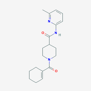 1-(cyclohexene-1-carbonyl)-N-(6-methylpyridin-2-yl)piperidine-4-carboxamide