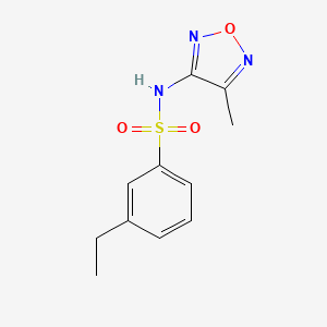 3-ethyl-N-(4-methyl-1,2,5-oxadiazol-3-yl)benzenesulfonamide