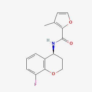 N-[(4S)-8-fluoro-3,4-dihydro-2H-chromen-4-yl]-3-methylfuran-2-carboxamide