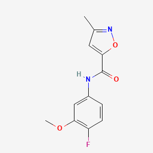 N-(4-fluoro-3-methoxyphenyl)-3-methyl-1,2-oxazole-5-carboxamide