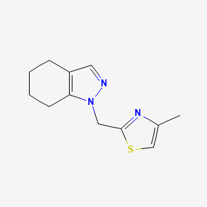 molecular formula C12H15N3S B7670746 4-Methyl-2-(4,5,6,7-tetrahydroindazol-1-ylmethyl)-1,3-thiazole 