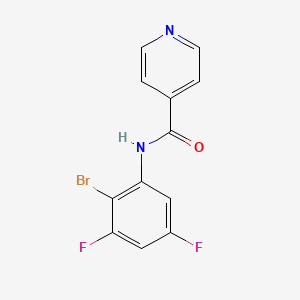 N-(2-bromo-3,5-difluorophenyl)pyridine-4-carboxamide