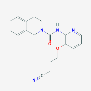 N-[3-(3-cyanopropoxy)pyridin-2-yl]-3,4-dihydro-1H-isoquinoline-2-carboxamide