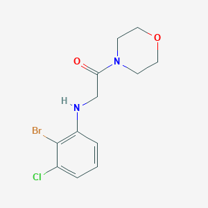 2-(2-Bromo-3-chloroanilino)-1-morpholin-4-ylethanone