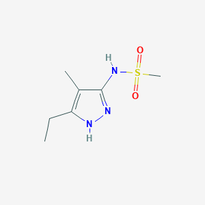 N-(5-ethyl-4-methyl-1H-pyrazol-3-yl)methanesulfonamide