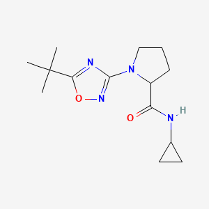 1-(5-tert-butyl-1,2,4-oxadiazol-3-yl)-N-cyclopropylpyrrolidine-2-carboxamide