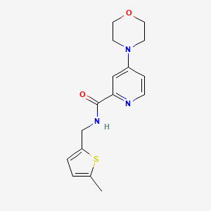 N-[(5-methylthiophen-2-yl)methyl]-4-morpholin-4-ylpyridine-2-carboxamide