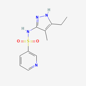 N-(5-ethyl-4-methyl-1H-pyrazol-3-yl)pyridine-3-sulfonamide