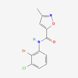 N-(2-bromo-3-chlorophenyl)-3-methyl-1,2-oxazole-5-carboxamide