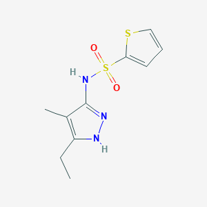 N-(5-ethyl-4-methyl-1H-pyrazol-3-yl)thiophene-2-sulfonamide