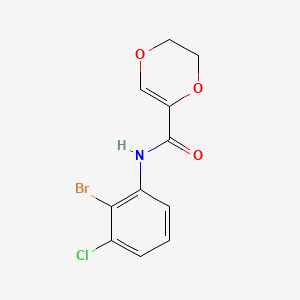 N-(2-bromo-3-chlorophenyl)-2,3-dihydro-1,4-dioxine-5-carboxamide