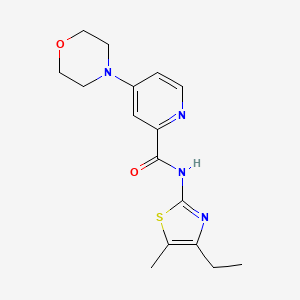 N-(4-ethyl-5-methyl-1,3-thiazol-2-yl)-4-morpholin-4-ylpyridine-2-carboxamide