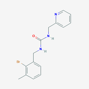 1-[(2-Bromo-3-methylphenyl)methyl]-3-(pyridin-2-ylmethyl)urea