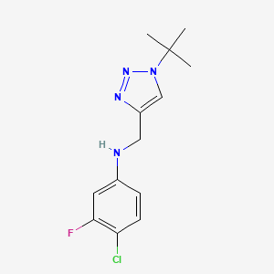 N-[(1-tert-butyltriazol-4-yl)methyl]-4-chloro-3-fluoroaniline