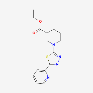 Ethyl 1-(5-pyridin-2-yl-1,3,4-thiadiazol-2-yl)piperidine-3-carboxylate