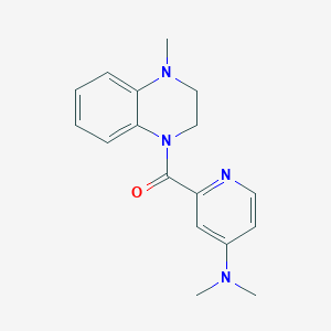 molecular formula C17H20N4O B7671079 [4-(Dimethylamino)pyridin-2-yl]-(4-methyl-2,3-dihydroquinoxalin-1-yl)methanone 