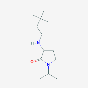 molecular formula C13H26N2O B7671111 3-(3,3-Dimethylbutylamino)-1-propan-2-ylpyrrolidin-2-one 