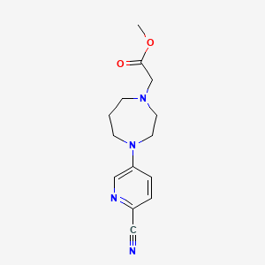 Methyl 2-[4-(6-cyanopyridin-3-yl)-1,4-diazepan-1-yl]acetate