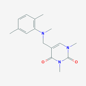 1,3-dimethyl-5-[(N,2,5-trimethylanilino)methyl]pyrimidine-2,4-dione